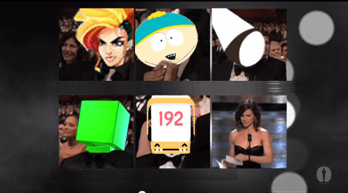 The nominees anxiously look on as Hilary Swank, last year’s winner, opens the envelope